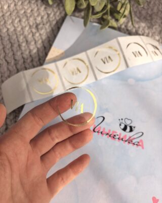 прозрачные наклейки с золотом Минск