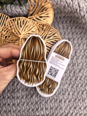 Фигурная листовка в виде волос